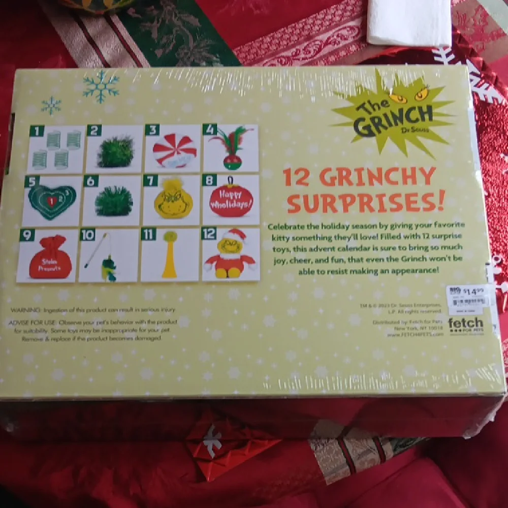 The Grinch Advent Calendar for Cats